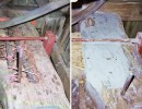 consolidation poutre reparation bois avec mortier epoxy