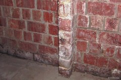 traitement salpetre mur porteur en briques dans cave